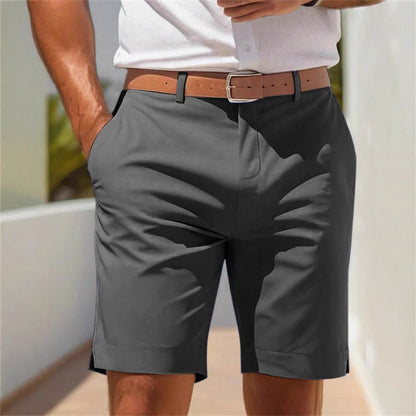 Men's Business Style Summer Suit Shorts Casual Comfortable Tailored Fit