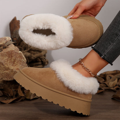 Women's Winter Indoor And Outdoor Home Cotton Plush Boots
