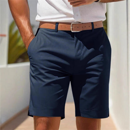 Men's Business Style Summer Suit Shorts Casual Comfortable Tailored Fit