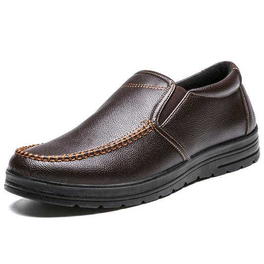 Mens Stylish And Lightweight Business Casual Leather Shoes