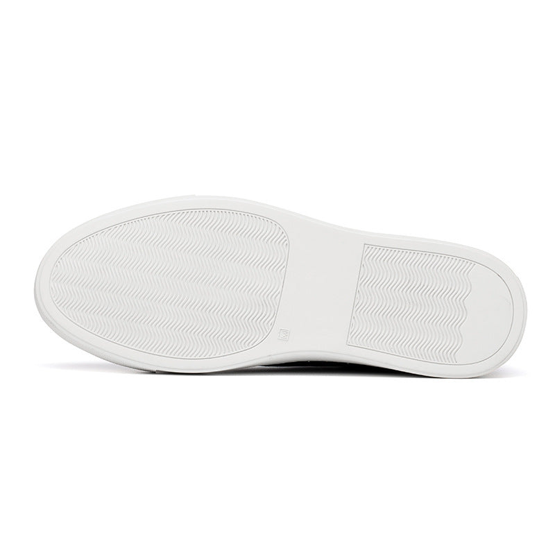 Men's Toe Layer Pattern Sneakers | Low top Croc Pattern Leather Shoes