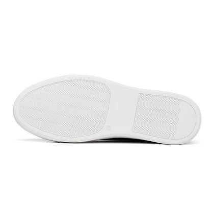 Men's Toe Layer Pattern Sneakers | Low top Croc Pattern Leather Shoes