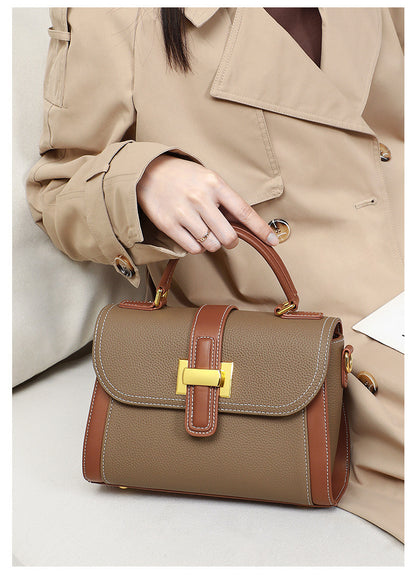 Womens Light Luxury One-shoulder Versatile Advanced Textured Handbag