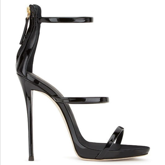 Womens High Heels Catwalk Shoes | Fish Mouth Ankle Strap - LAKD London