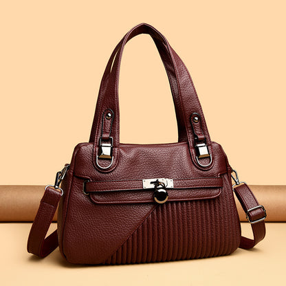 Womens Trendy Design Bag Tide Large Capacity Stitching