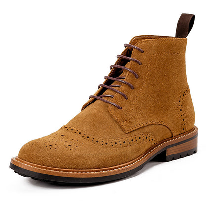 Men's High Top Cowhide Leather Boots | Rubber sole - LAKD London