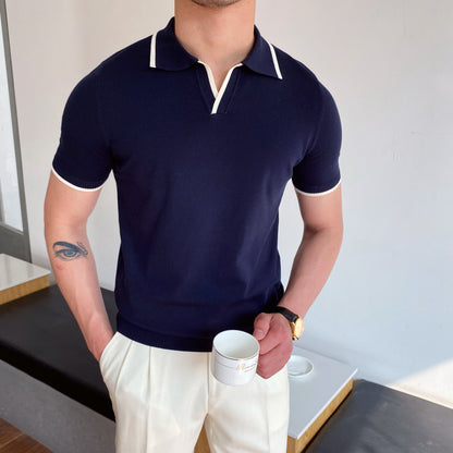 Men's Casual Cotton Polo Shirt Comfortable Summer Everyday Wear Style