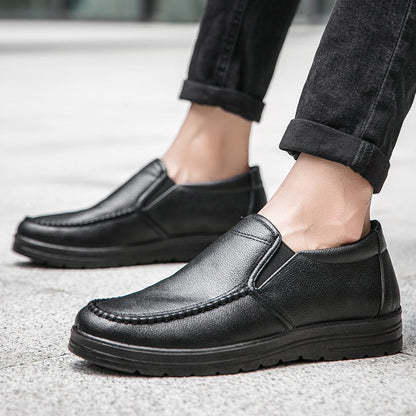 Mens Stylish And Lightweight Business Casual Leather Shoes
