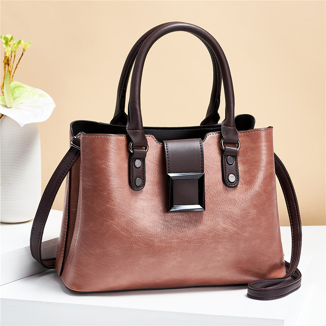 Women Big Buckle Shoulder Bag | Office Crossbody Bags - Lakd London