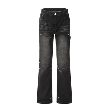Womens Washed High Street Vintage Jeans Skinny Jeans | Loose fit Biker Pants