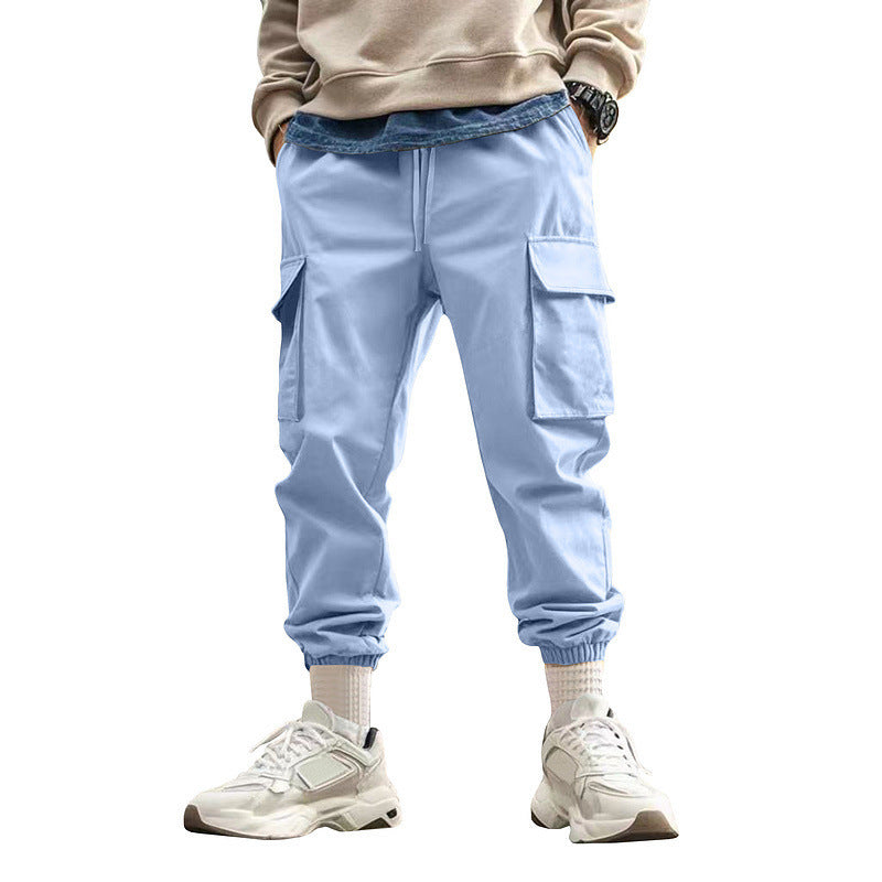 Mens Loose Trendy Sports Casual Cargo Jogger Pants