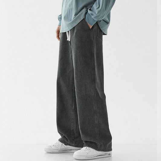 Mens Casual Loose Straight Jeans | Plus size Trousers - LAKD London