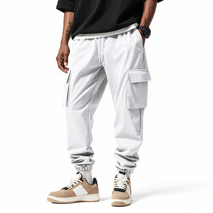 Mens Loose Trendy Sports Casual Cargo Jogger Pants