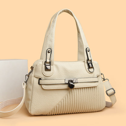 Womens Trendy Design Bag Tide Large Capacity Stitching